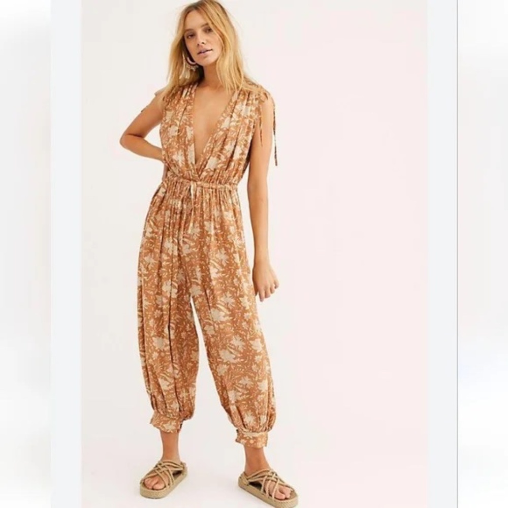 Jen's Pirate Booty for Free People Barbary Jumpsuit - sz  M / L Batik Canyon